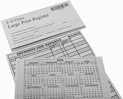 transaction register booklets