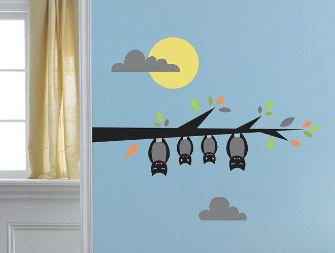 halloween bats wall decal