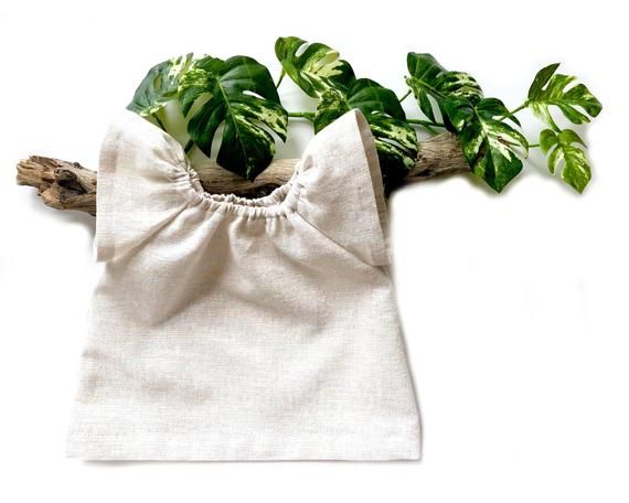 Natural Linen Baby Top - Summer Baby Clothes - Rainbow Metallic Sheen - Flutter ...