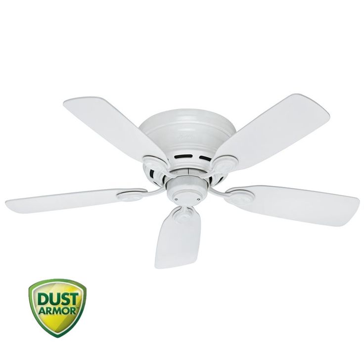 View The Hunter 51059 Low Profile IV 42 5 Blade Flush Mount Ceiling Fan
