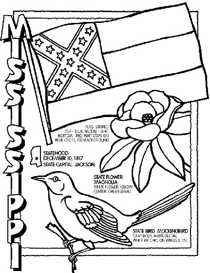 mississippi state symbol coloring page by crayola print or color online