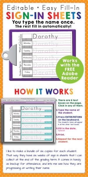keep track of attendance