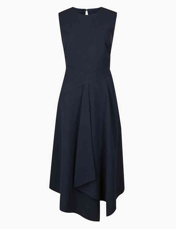 m&s fit and flare dress