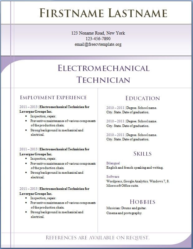 Resume Resume Samples In Word Format Download For Free resume templates word format and maker profesional samples download basic to