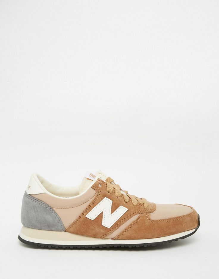 new balance - 420 - baskets en daim - beige new balance - 420 - baskets en daim - beige