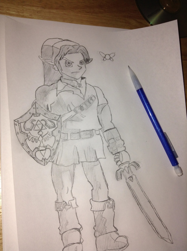 29 besten drawings bilder auf pinterest zeichnungen von my drawing of link and navi