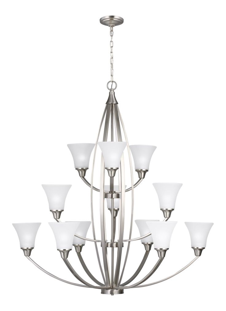 Metcalf Twelve Light Chandelierbrushed Nickel In 2021 Sea Gull Lighting Chandelier Transitional Metcalf Twelve Light Chandelierbrushed, Portfolio Nine Light Chandelier Brushed Nickel