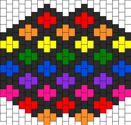 Rainbow Crossing Mask Bead Pattern EDC Costume Ideas Pinterest Fascinating Kandi Mask Patterns Rainbow Crossing Mask Bead Pattern EDC Costume Ideas Pinterest Fascinating Kandi Mask Patterns
