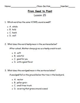 i typed out a test in microsoft word to go along with from seed to