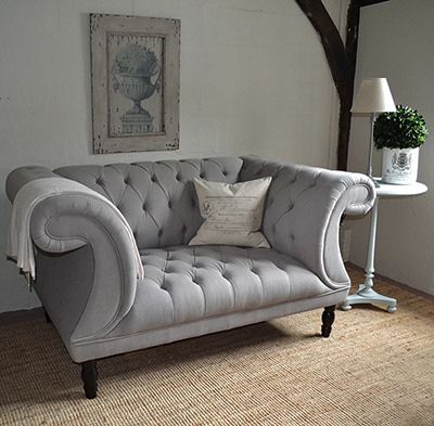 Chesterfield Oned Sofa Grey On Back 1930s 40s Chesterfield Oned Sofa Grey On Back 1930s 40s Furniture In 2018 Pinterest And Living Room