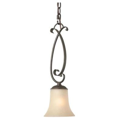 Hampton Bay Essex 1 Light Aged Black Mini Pendant Hampton Bay Essex 1 Light Aged Black Mini Pendant