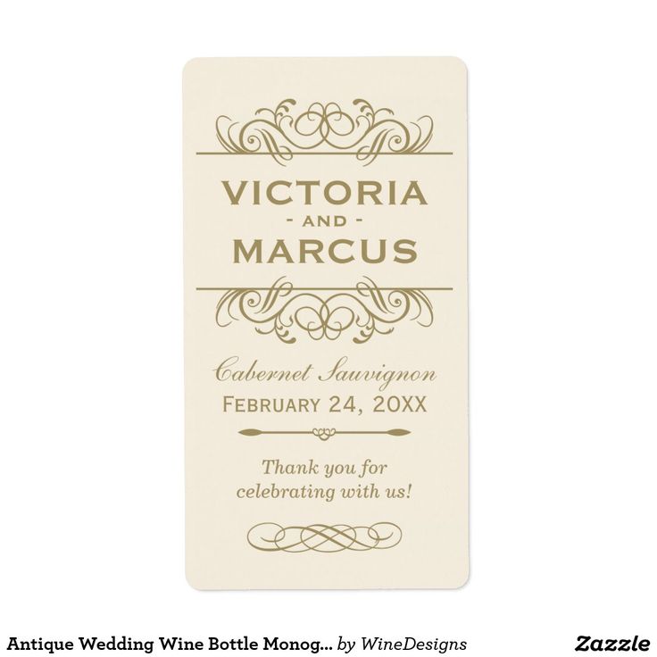 wedding favor label