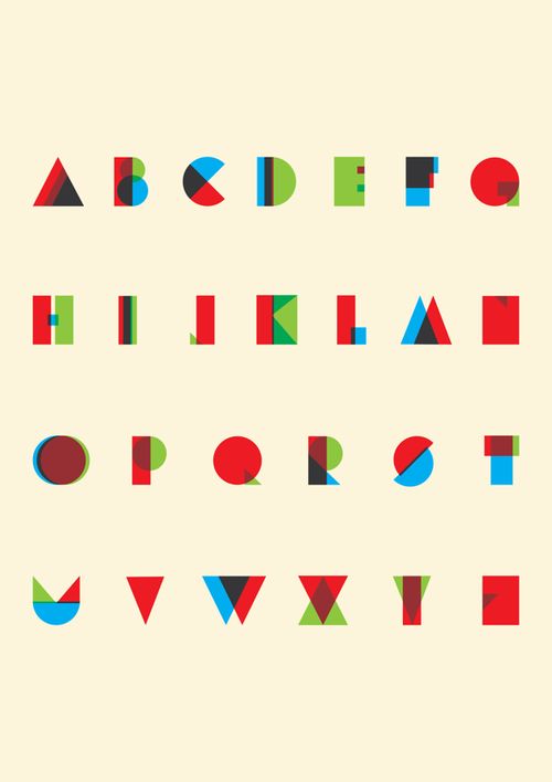 rgb type these deceptively simple letters are by london designer simple letter design