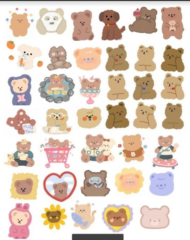 seni buku seni doodle kreatif cute stickers scrapbook stickers printable kawaii stickers