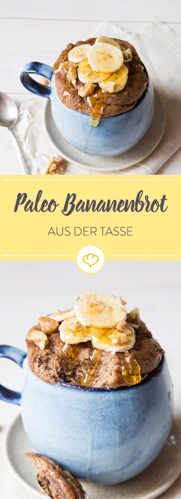 So schnell hast du dien Bananenbrot noch nie gebacken: Mandelmehl, Bananen, Ei, ...