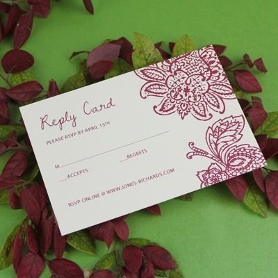 wedding rsvp card template free