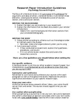 Introduction to psychology essay
