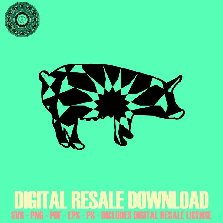 Download Pig Mandala October Edition SVG Digital Picture Download File Distribution License | Mandala svg ...