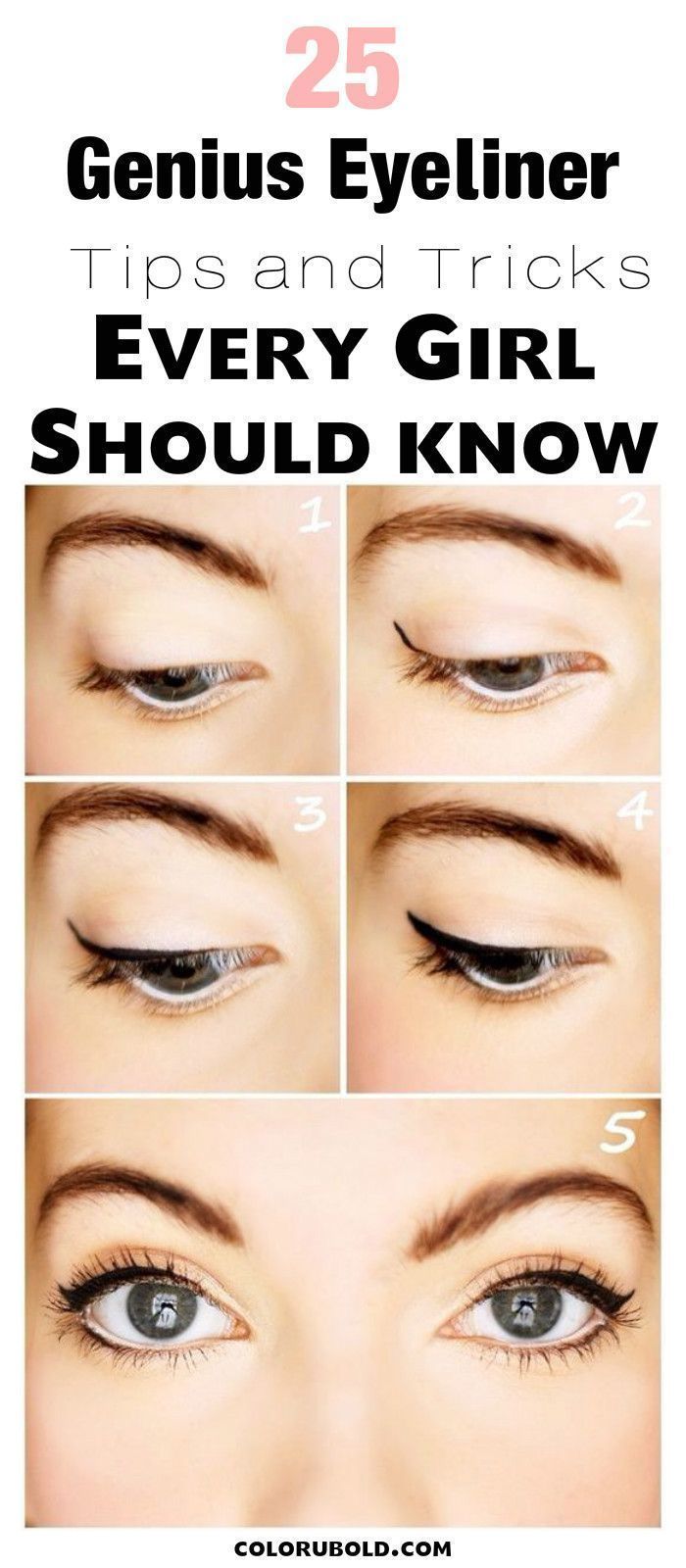 Eyeliner tips and tricks for beginners #eyemakeupforbeginners