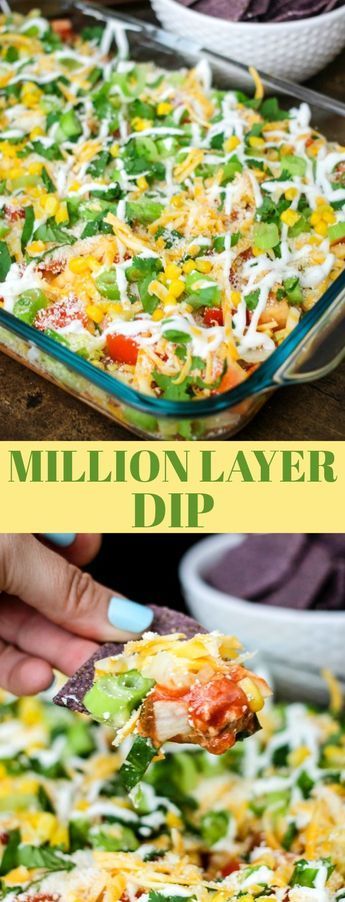 This Million Layer Dip Is Filled With Tons Of Fresh Vegetables And this-million-layer-dip-is-filled-with-tons-of-fresh-vegetables-and