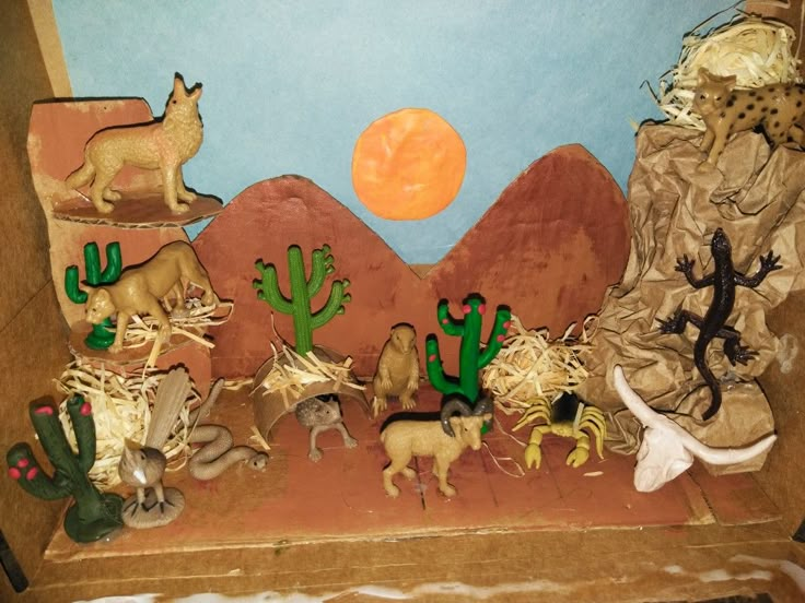 Diorama Desert Diorama kids, Habitats projects, Desert diorama.