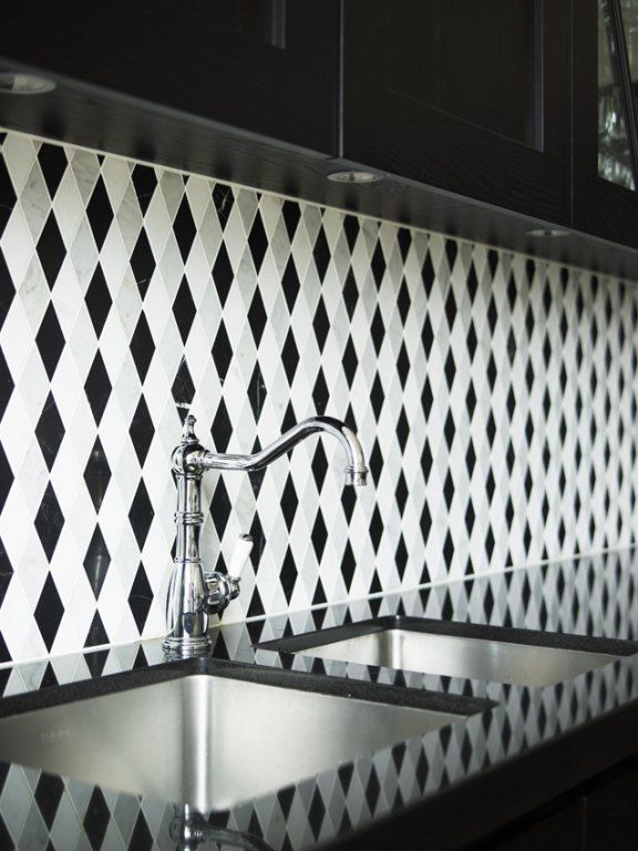 170 Best Various Kitchen Backsplashes Images On Pinterest Mesmerizing Black And White Tile Designs For Kitchens Design Ideas 170 Best Various Kitchen Backsplashes Images On Pinterest Alluring Black And White Tile Designs For Kitchens Decorating Inspiration