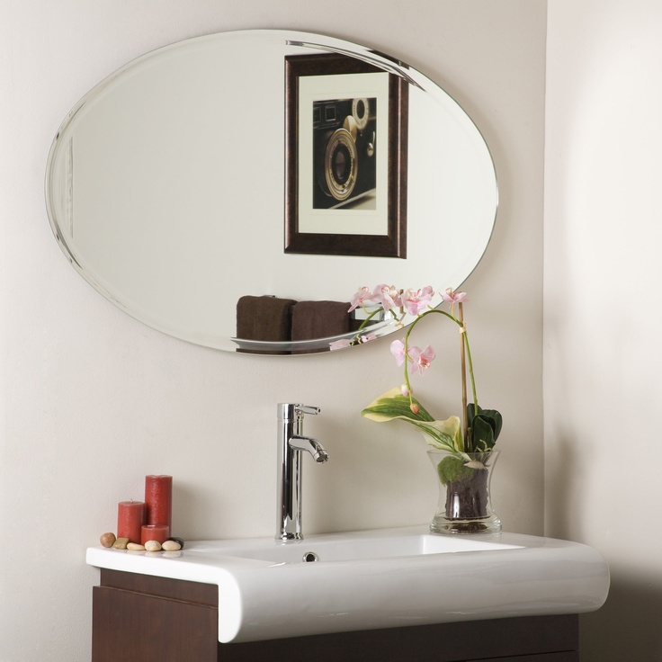 Pin By Jodene Schmidt On Decor Mirror Wall Oval Bathroom Round Oval Mirror Bathroom, Frameless Oval Mirror Mounting Hardware