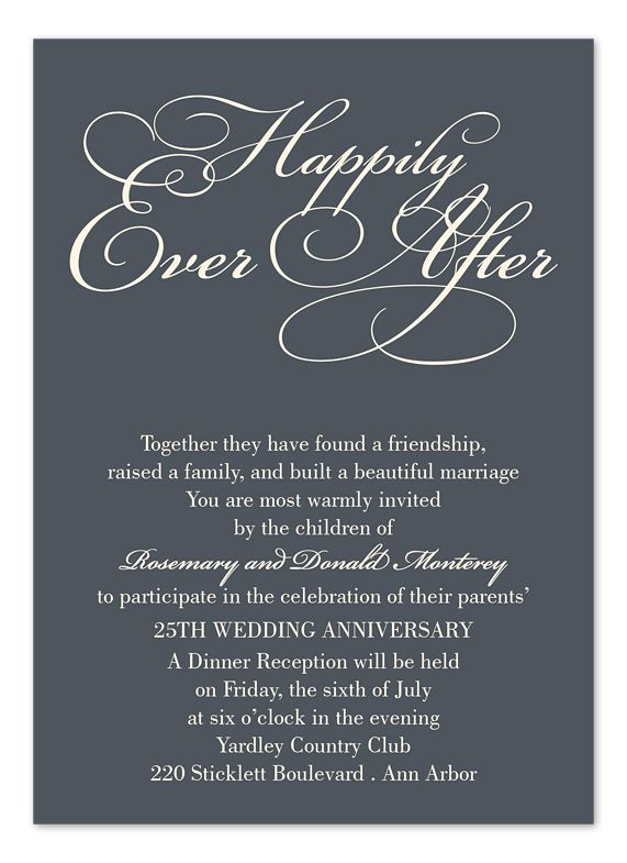Formal Affair Heart Silver Anniversary 25 Wedding Party Deluxe Thank You Notes