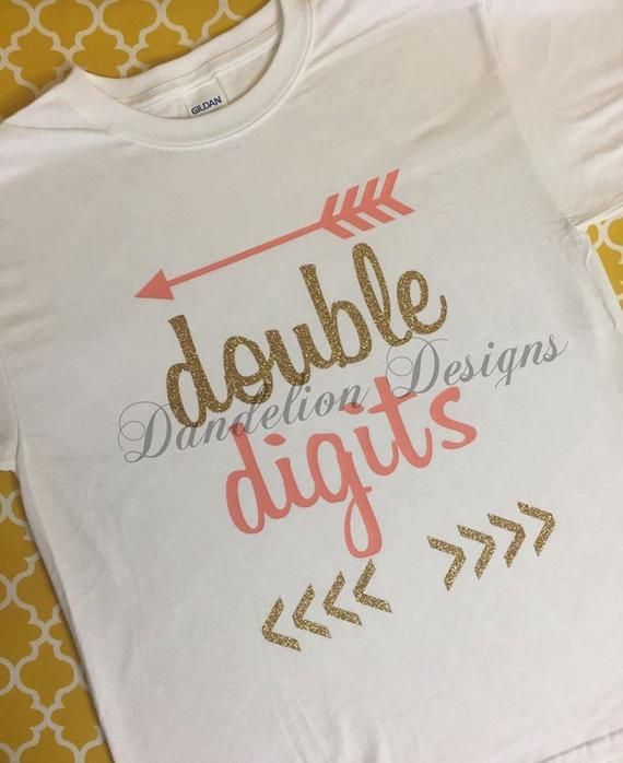 10th Birthday Girl Shirt Gold 10 Girls White Tank Top Personalized Name Neon Glow Party