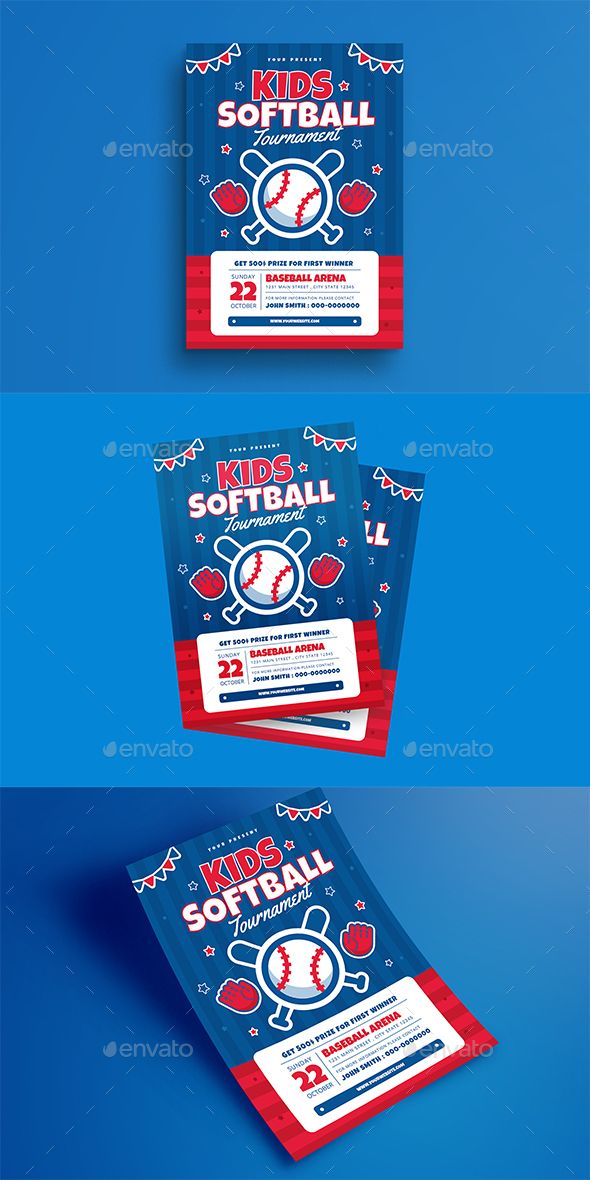 kids softball tournament flyer sports events flyer pinterest