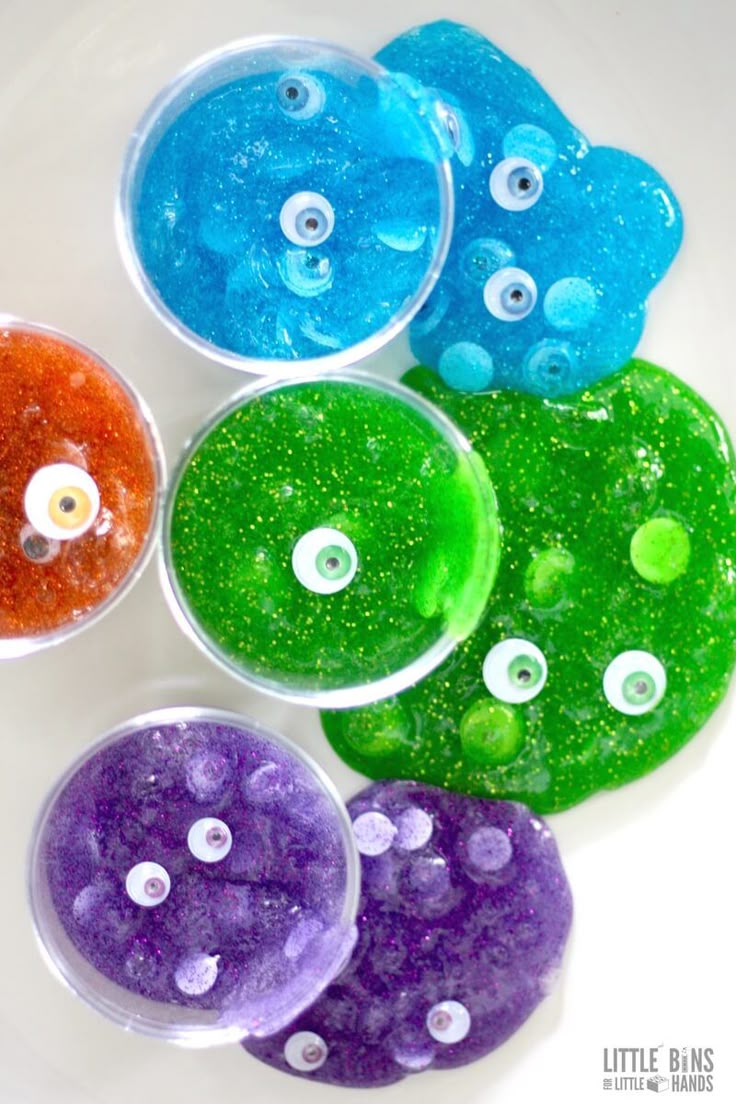 Monster slime recipe perfect for Halloween activities, science party activities,...