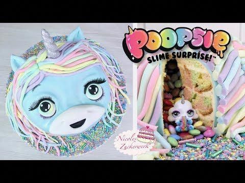 POOPSIE Surprise UNICORN Cake I Einhorn 3D Torte mit Surprise Inside und Gewinns...