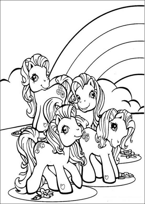 Ponies And Rainbow Coloring Page We Have Selected This To Offer You Nice MY LITTLE PONY Pages Print Out
