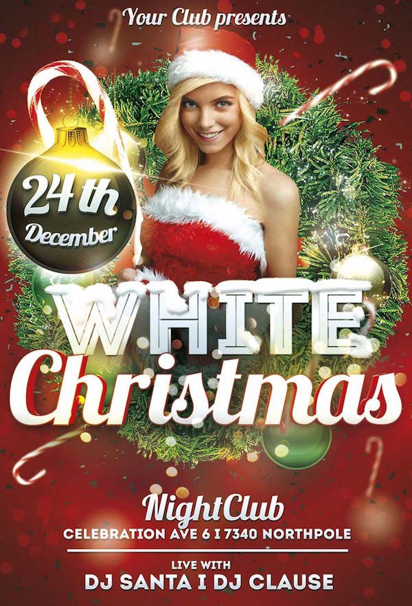 free christmas flyer template