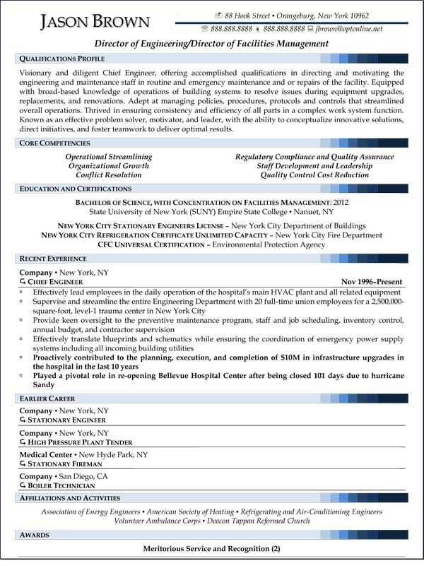 maintenance manager resume sample resume my career