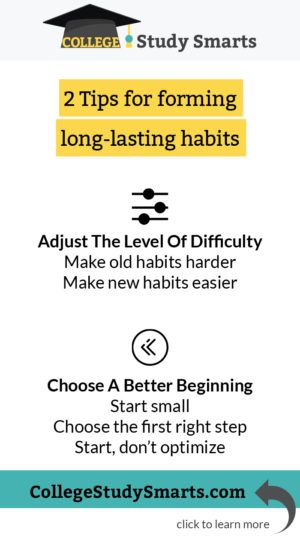 most important habits of successful college students college online planner for college students