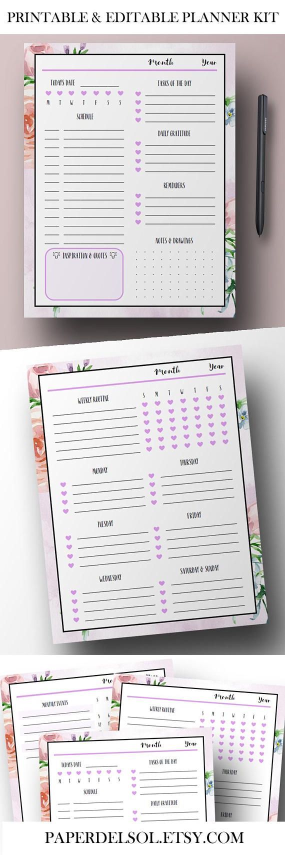 daily planner pdf daily planner pdf