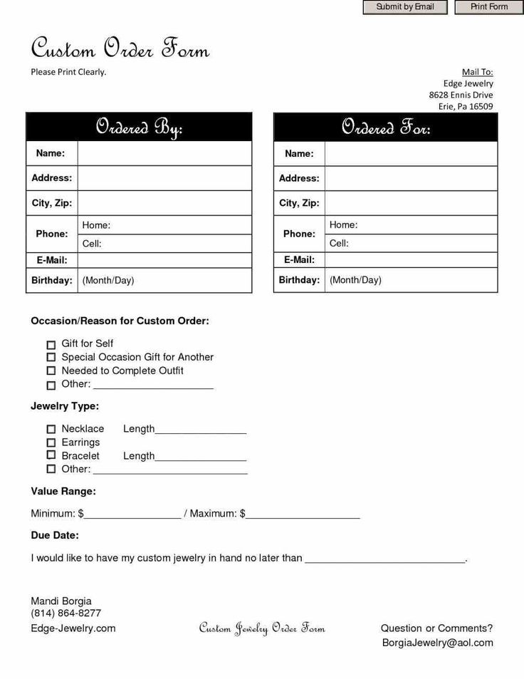 17 best Templates For Order Forms images on Pinterest Order form