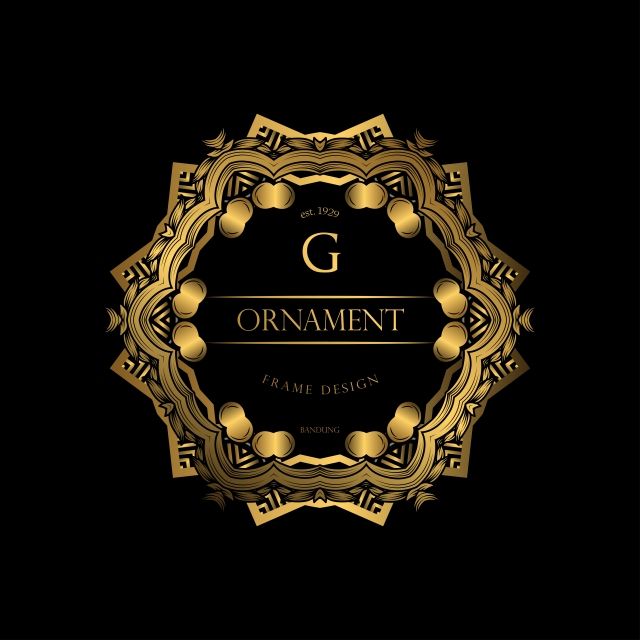 الإطار الفاخرة مع اللون الذهبي فخم ترف ملكي شعار Png والمتجهات للتحميل مجانا Luxury Background Gold Graphic Design Birthday Photo Frame