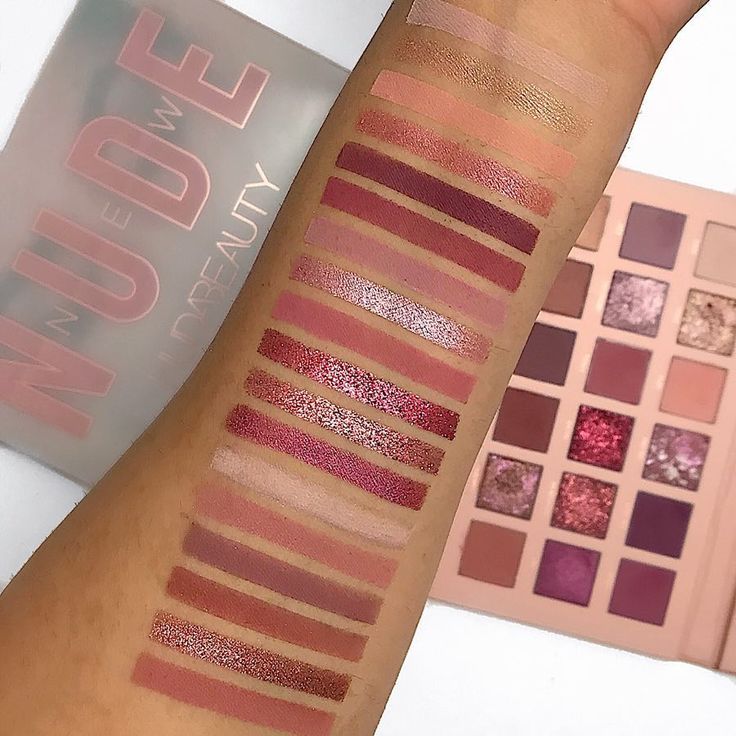 Huda beauty naughty nude eyeshadow palette review look