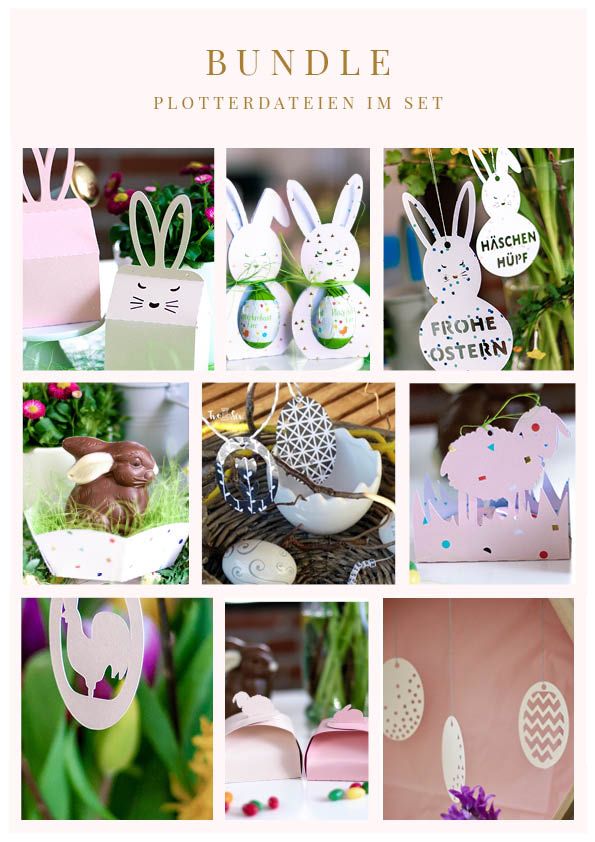 BASTELPAPIER DEKO-SET OSTERN BASTELN