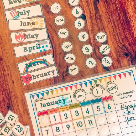 Perpetual Calendar Circle Time Printable Classroom Calendar Etsy In 2020 Time Printables Classroom Calendar Circle Time 2021 printableclassroom calendar cut outs