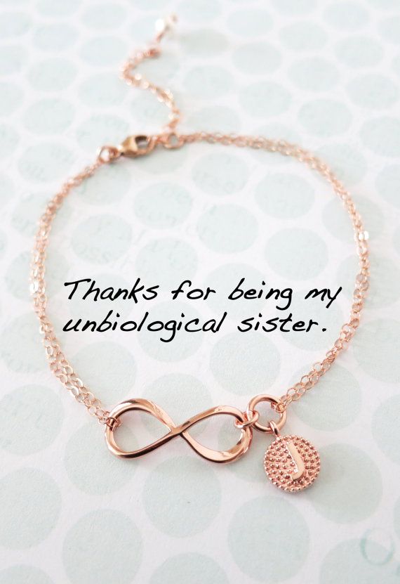 Personalized Rose Gold Infinity Bracelet Charm Personalized Rose Gold Infinity Bracelet Charm Filled Forever Love Bridal Bridesmaid Best Friends B103 Member Board Bride
