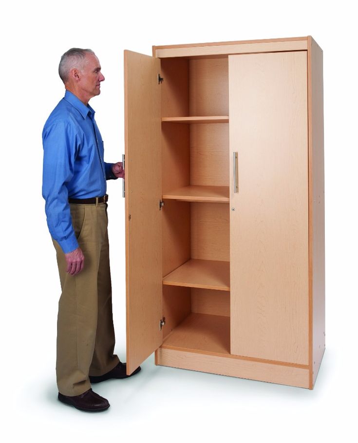 Tall And Wide Storage Cabinet Whitney Brothers Wb9202 Narrow Tall And Wide Storage Cabinet Whitney, Tall Deep Storage Cabinet With Doors And Shelves