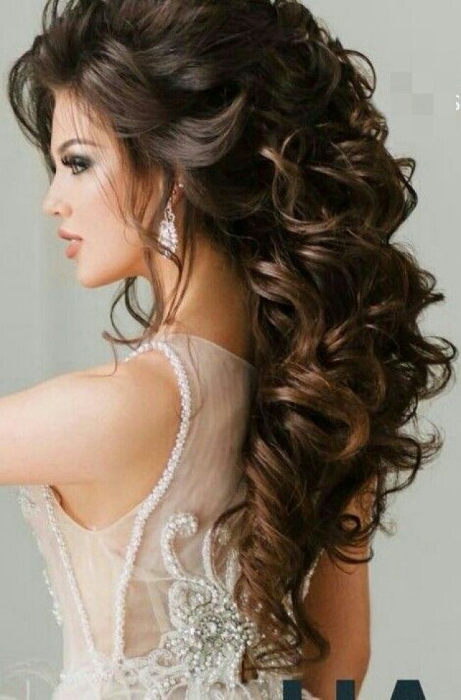 Pin By Alma Torres On Beauty In 2018 Elegant Wedding Hair Curly