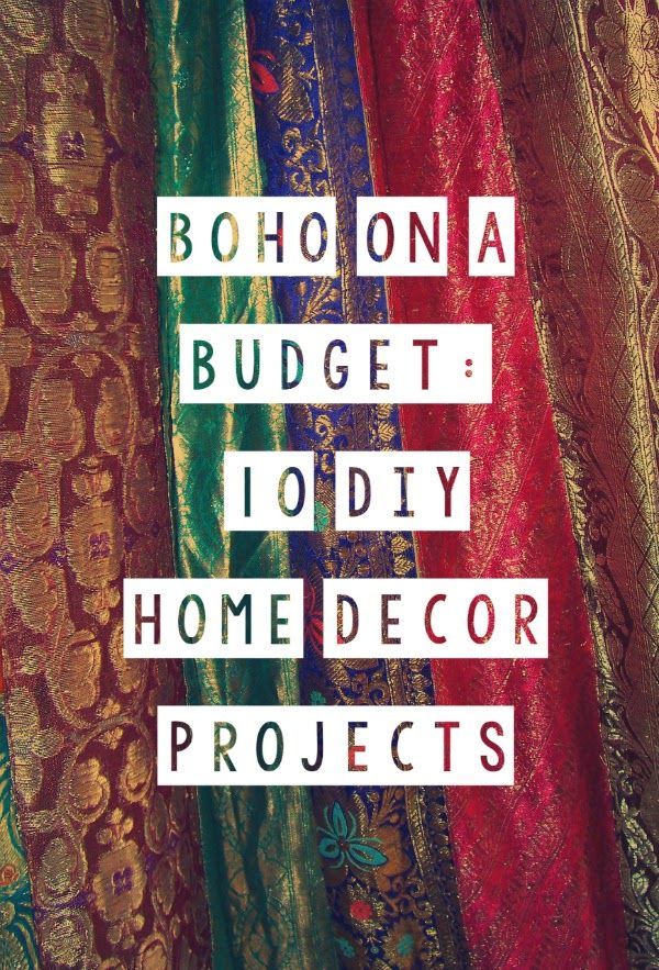 Boho On A Budget 10 Diy Home Decor Projects Bohemian Boho On A Budget 10 Diy Home Decor Projects Bohemian Pinterest And
