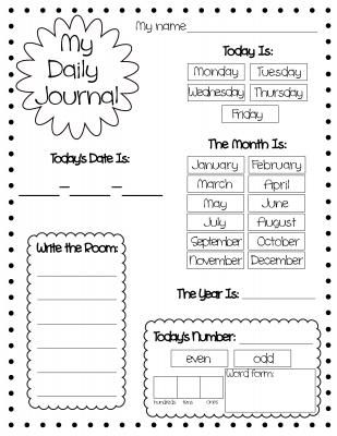 Calendar Journal | Teaching kindergarten, Teaching, Beginning of school