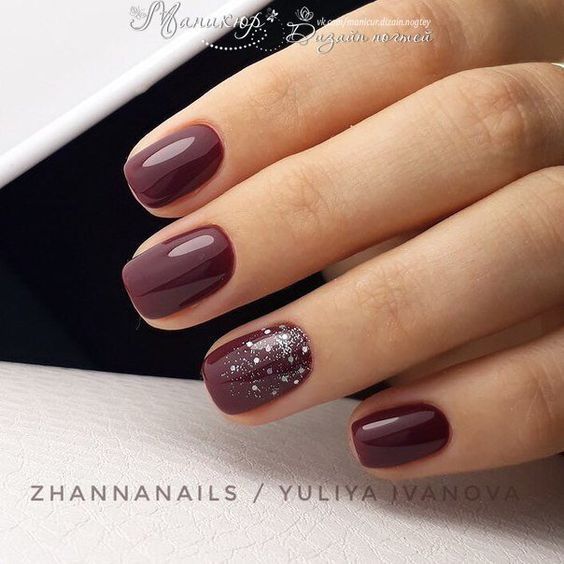 50 Sexy Dark Nails-Designs, die Sie im Herbst und Winter ausprobieren sollten #...
