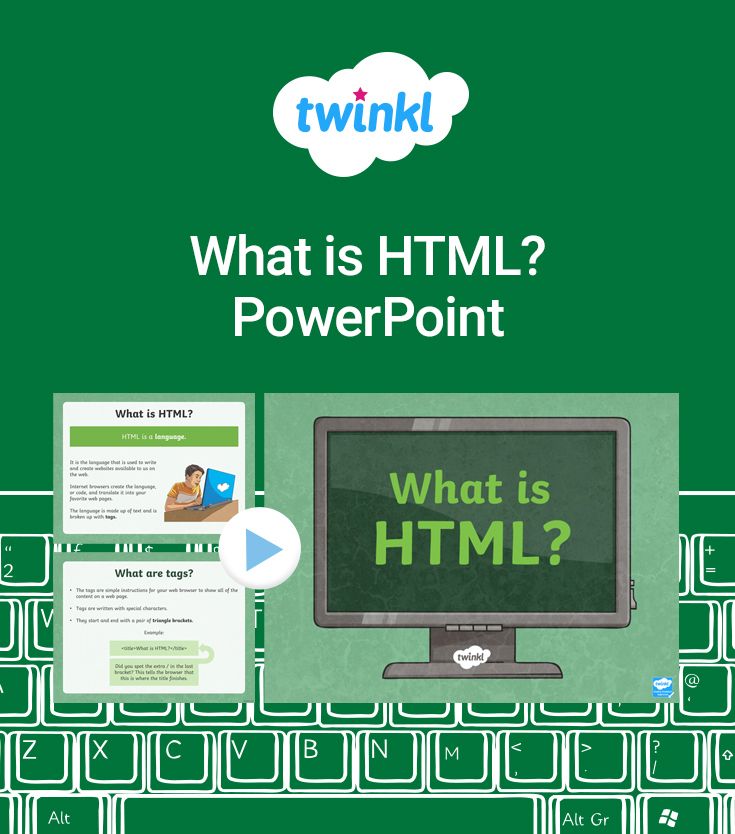 Present Your Students The Basics Of Html Programming With This Powerpoint Students Will Be Asked To Create Thei What Is Html Powerpoint Teaching Language Arts