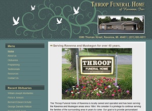 Throop Funeral Home Ravenna